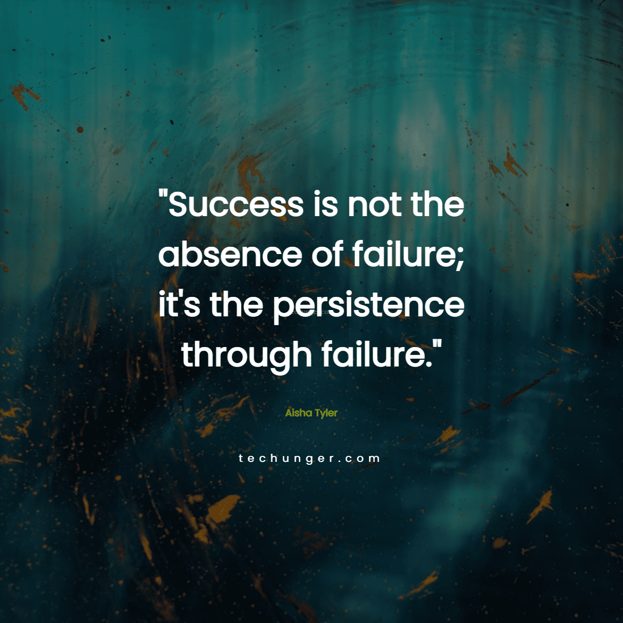 motivational,inspirational,quotes,
  Success is not the absence of failure; it's the persistence through failure.
 Aisha Tyler
